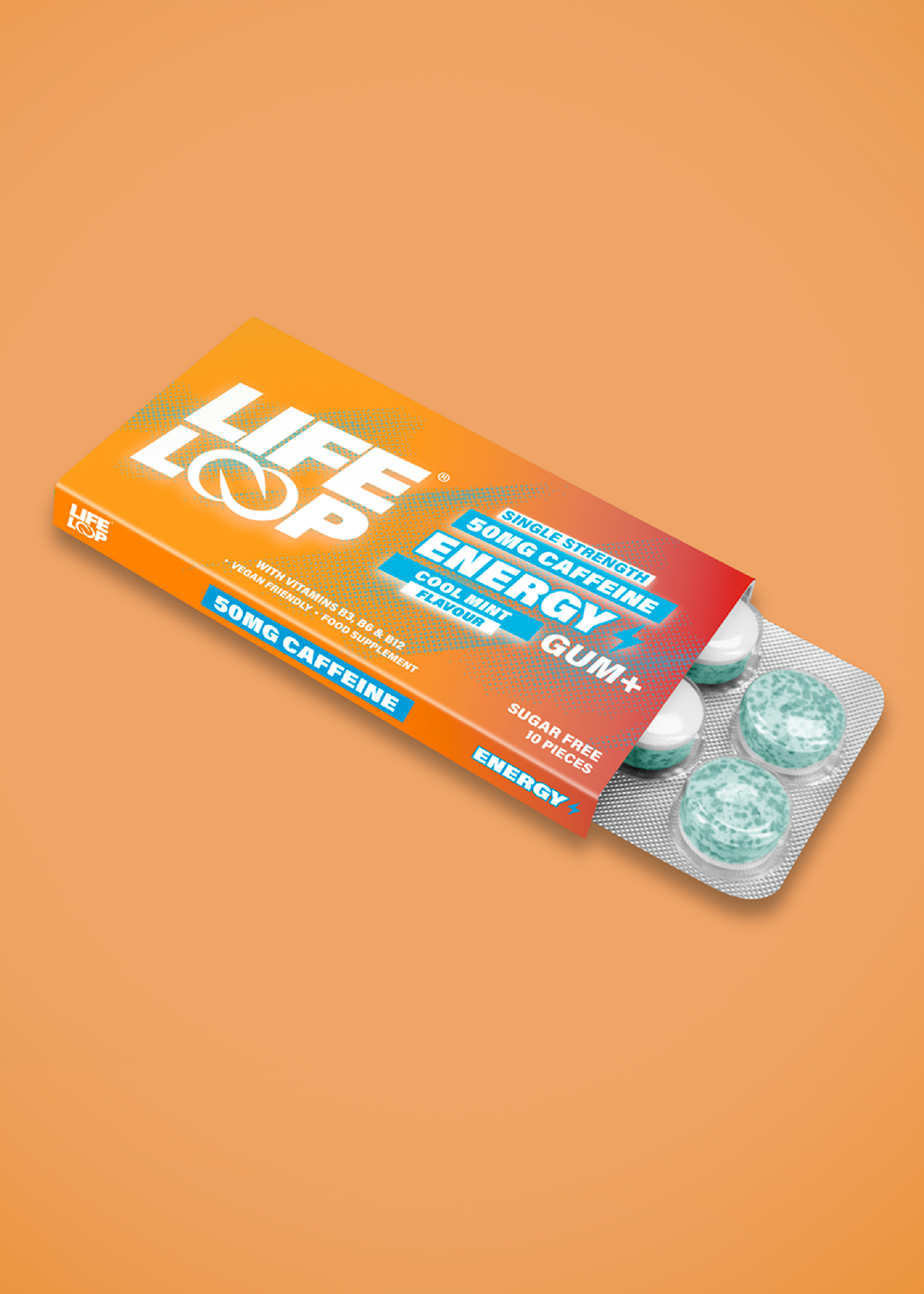 Energy 50mg Caffeine Gum
