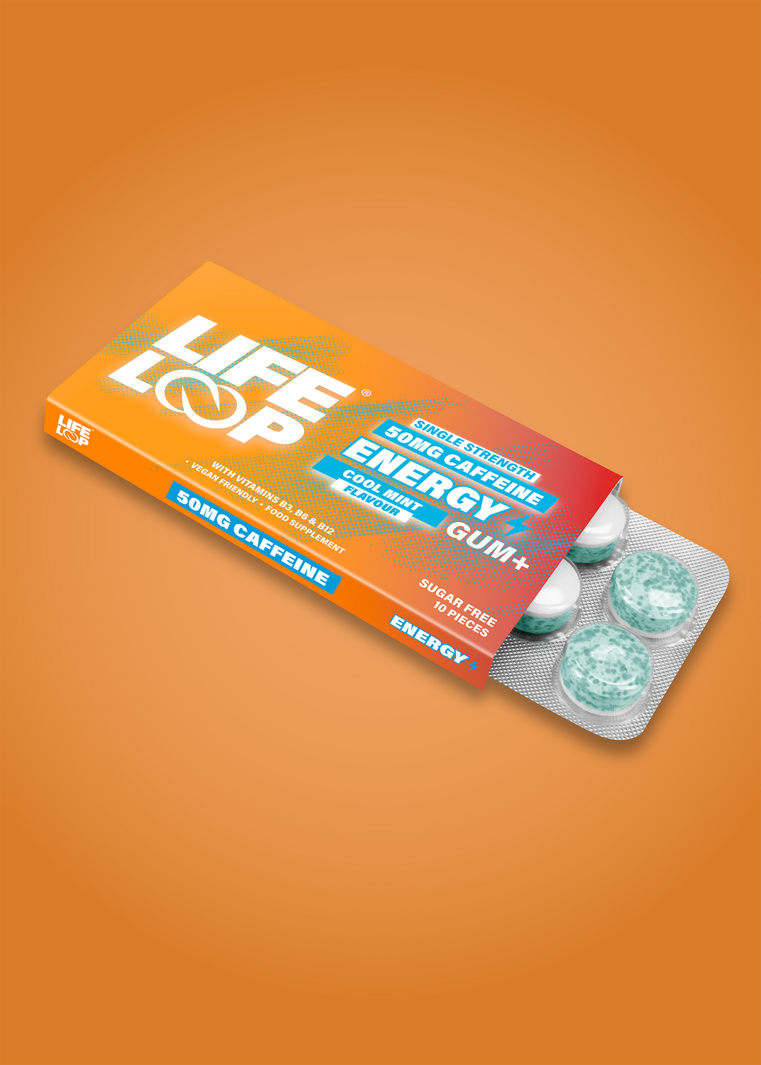 Energy 50mg Caffeine Gum
